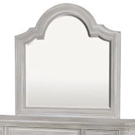 Landscape Mirror with Serpentine Top